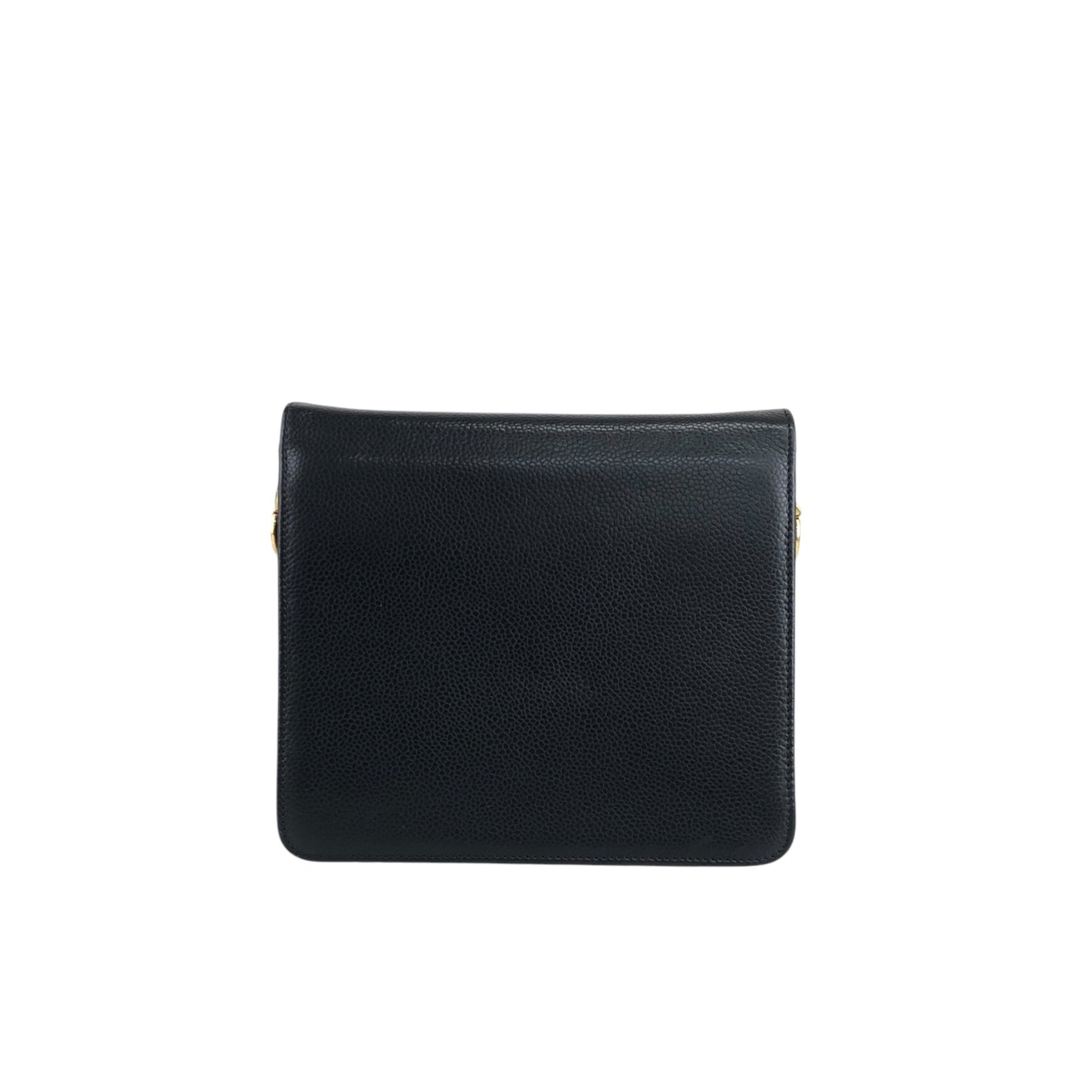 Christian Dior CD Logo Chain Shoulder bag Black Vintage m5evcd