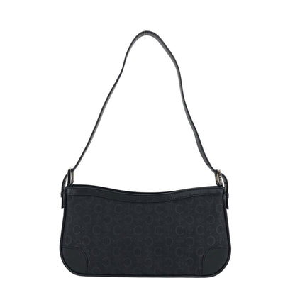 CELINE Macadam Shoulder bag Hobobag Black Vintage ddgif4