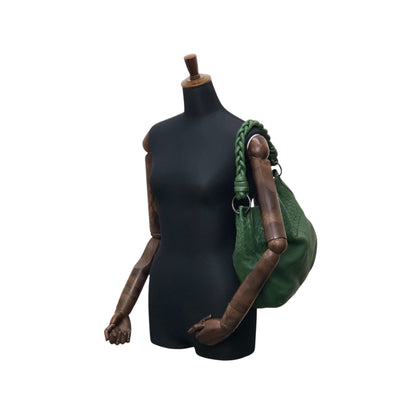 Bottega Veneta Intrecciato Shoulder bag Green Vintage bt6kue