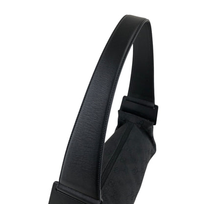 GUCCI GG Canvas Shoulder bag Black Vintage hgsb6r