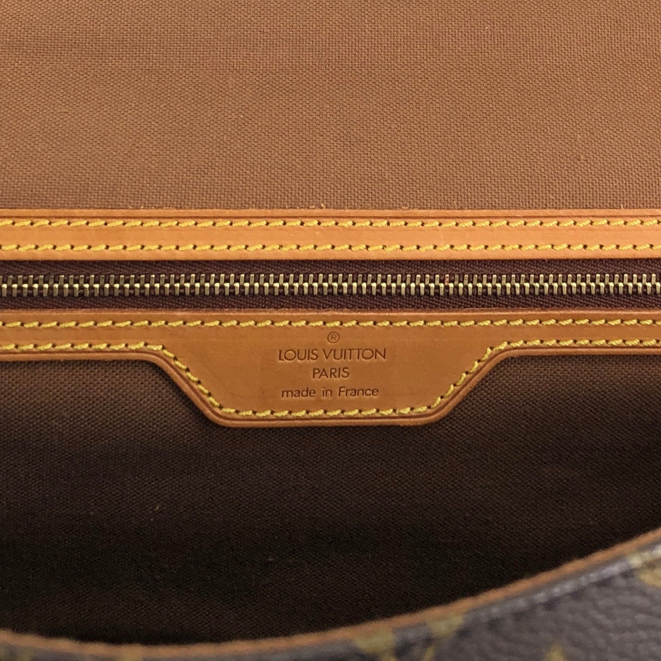 LOUIS VUITTON Monogram Front Buckle Two-way Handbag Shoulder bag Brown Vintage 5id2zj