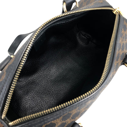 CELINE Macadam Blason Handbag Totebag Black Vintage etm2ud