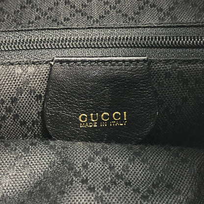 GUCCI Bamboo Turn Lock Backpack Black Vintage hz6g5w