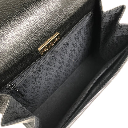 Yves Saint Laurent YSL Logo Stitch Leather Handbag Black Vintage  n3id3v