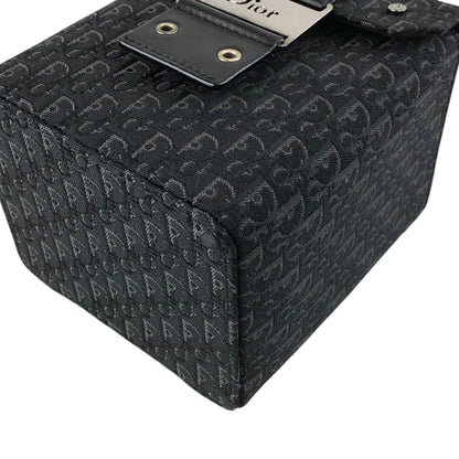 Christian Dior Logo Trotter Small Handbag Vanity bag Black Vintage kebsei