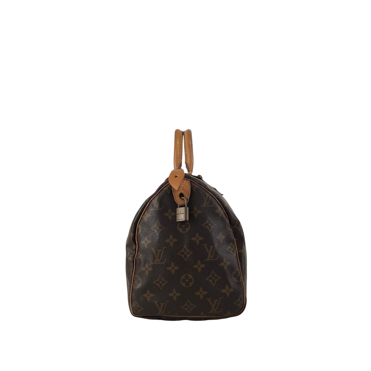 LOUIS VUITTON Monogram Small Boston bag Handbag Brown Vintage jm4cx4