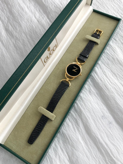 GUCCI Quartz Watch Black 6000.2l Vintage x5a7k2