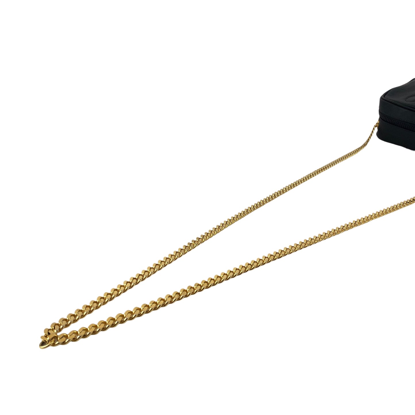 CELINE Triomphe Chain Shoulder bag Navy Vintage h4r6w8