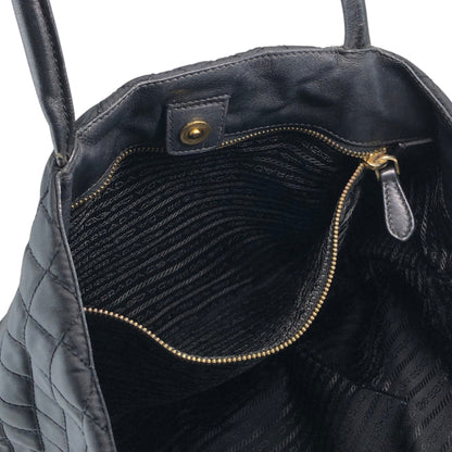 PRADA Logo Totebag Black Vintage 58xguc