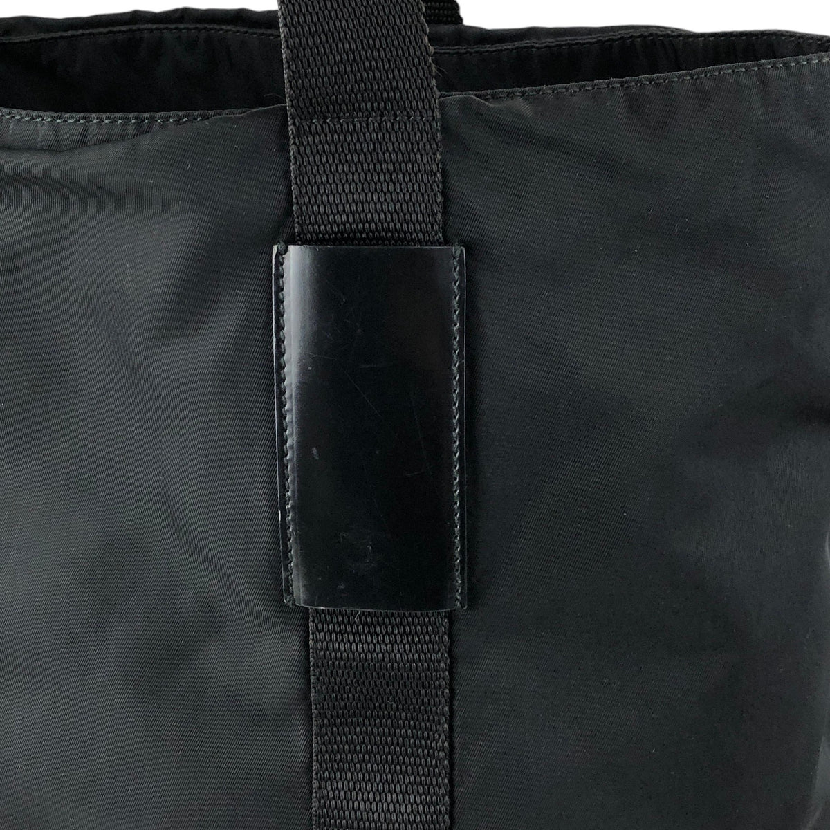 PRADA Tessuto Triangle Logo Totebag Black Vintage fdttdc