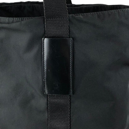 PRADA Tessuto Triangle Logo Totebag Black Vintage fdttdc