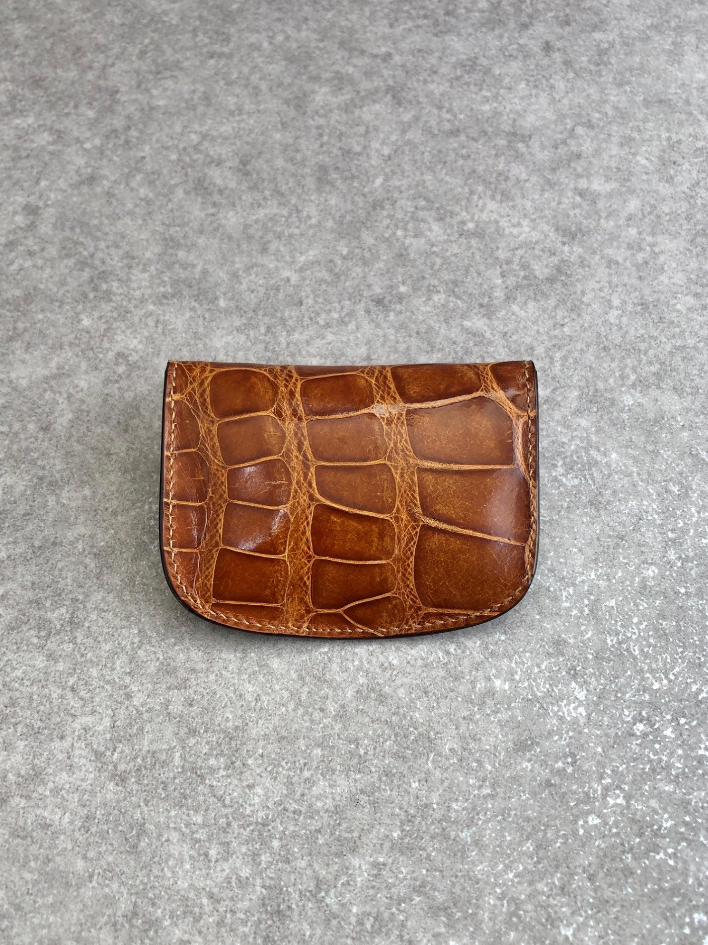 GUCCI Coin Purse Brown Vintage djs68d