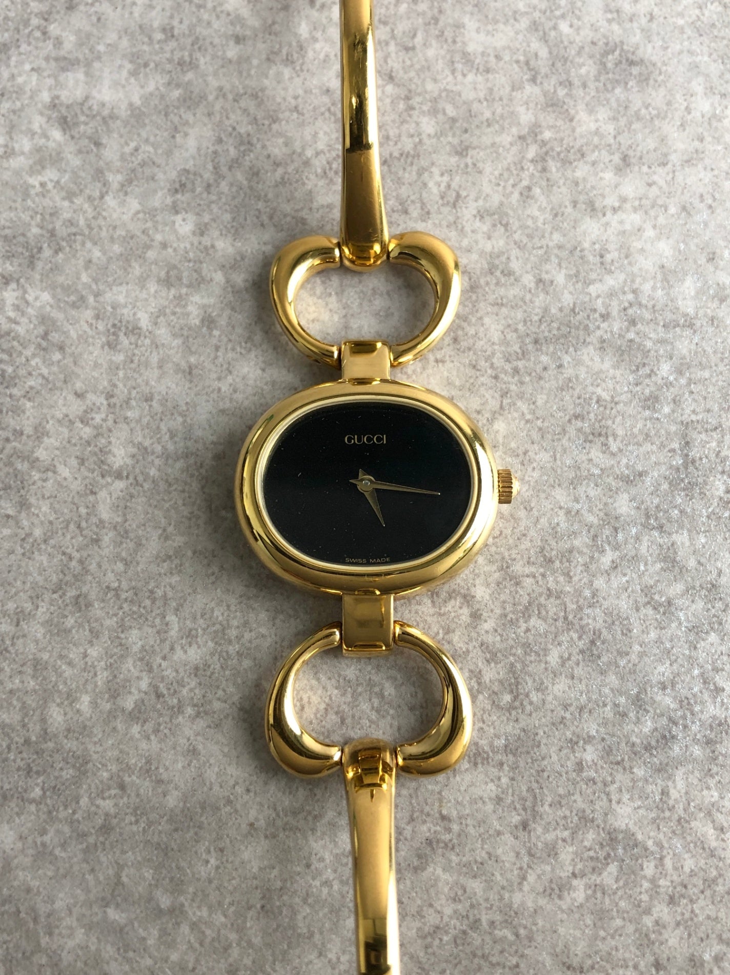 GUCCI Quartz Watch Gold 1600 Vintage 2iuhts