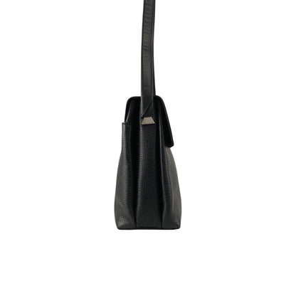 LOEWE Logo Embossed Shoulder bag Black Vintage htcz22