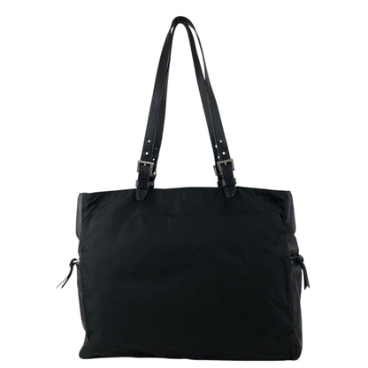 PRADA Tessuto Triangle Logo Handbag Black Vintage e52d78