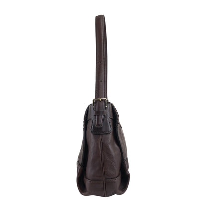 CELINE 馬車圖案肩背包 Hobobag 棕色 復古 icwcbk