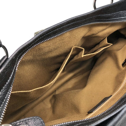 Salvatore Ferragamo Gancini Handbag Black Vintage 5aexwa