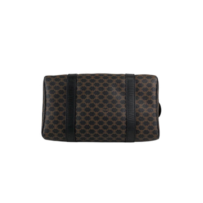 CELINE Macadam Blason Two-way Small Boston bag Shoulder bag Black Vintage 2urwut