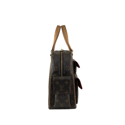 LOUIS VUITTON Monogram Handbag Brown M51161 Vintage bfxwva