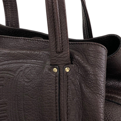 CELINE Blason Totebag Brown Vintage 7dzt2e