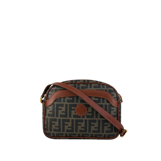 FENDI Zucca Logo Shoulder bag Brown Vintage ycr64x