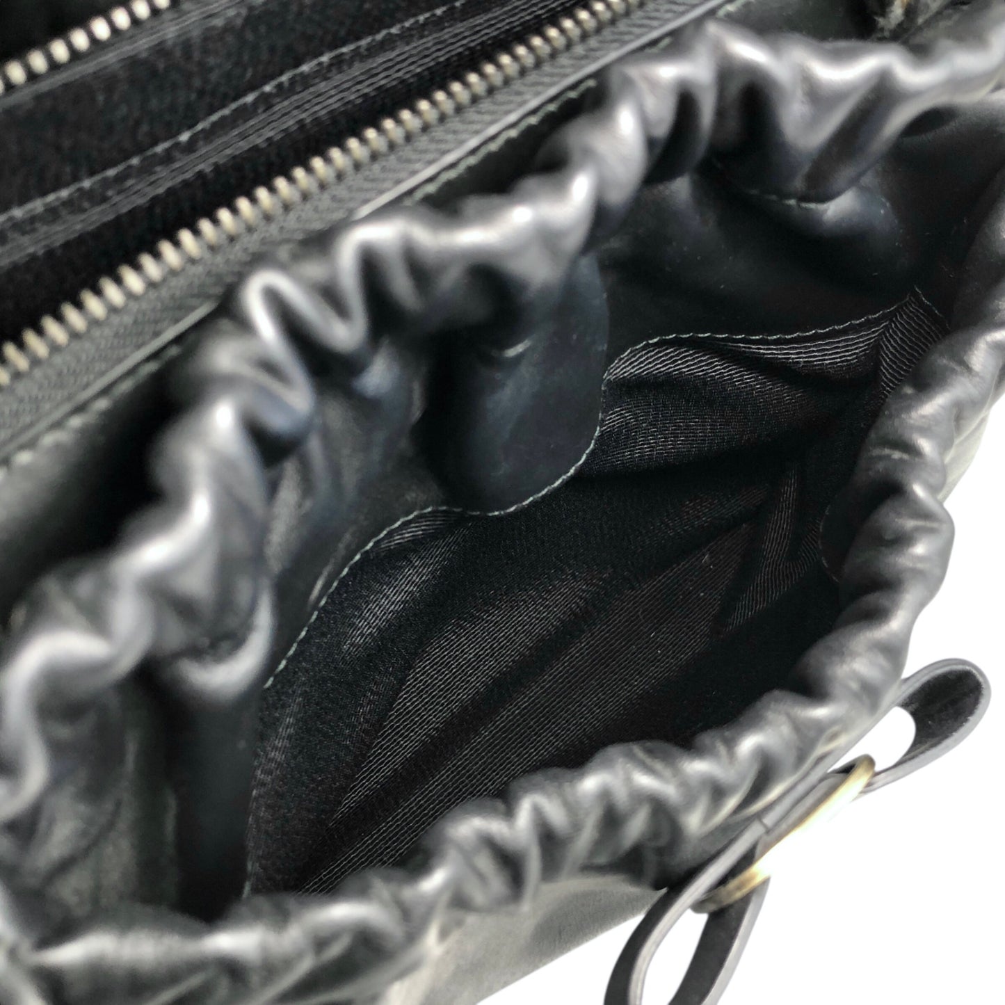 Salvatore Ferragamo Vala Ribbon Two-way Handbag Shoulder bag Black Vintage hdyv3c