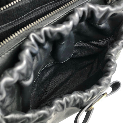 Salvatore Ferragamo Vala Ribbon Two-way Handbag Shoulder bag Black Vintage hdyv3c