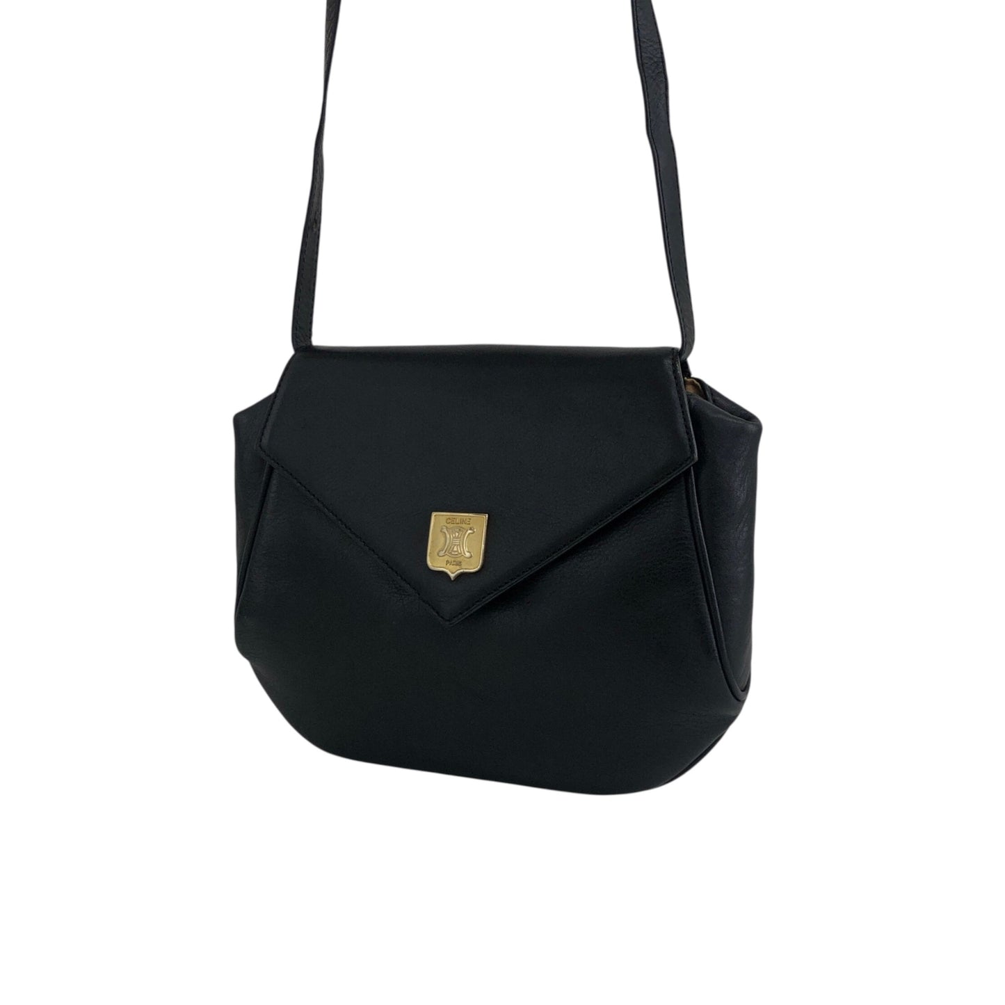 CELINE Blason 肩背包黑色復古 cfz6hr