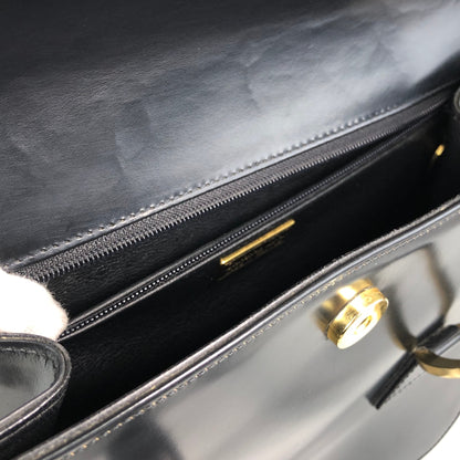 Christian Dior Logo Handbag Black Vintage aidfua