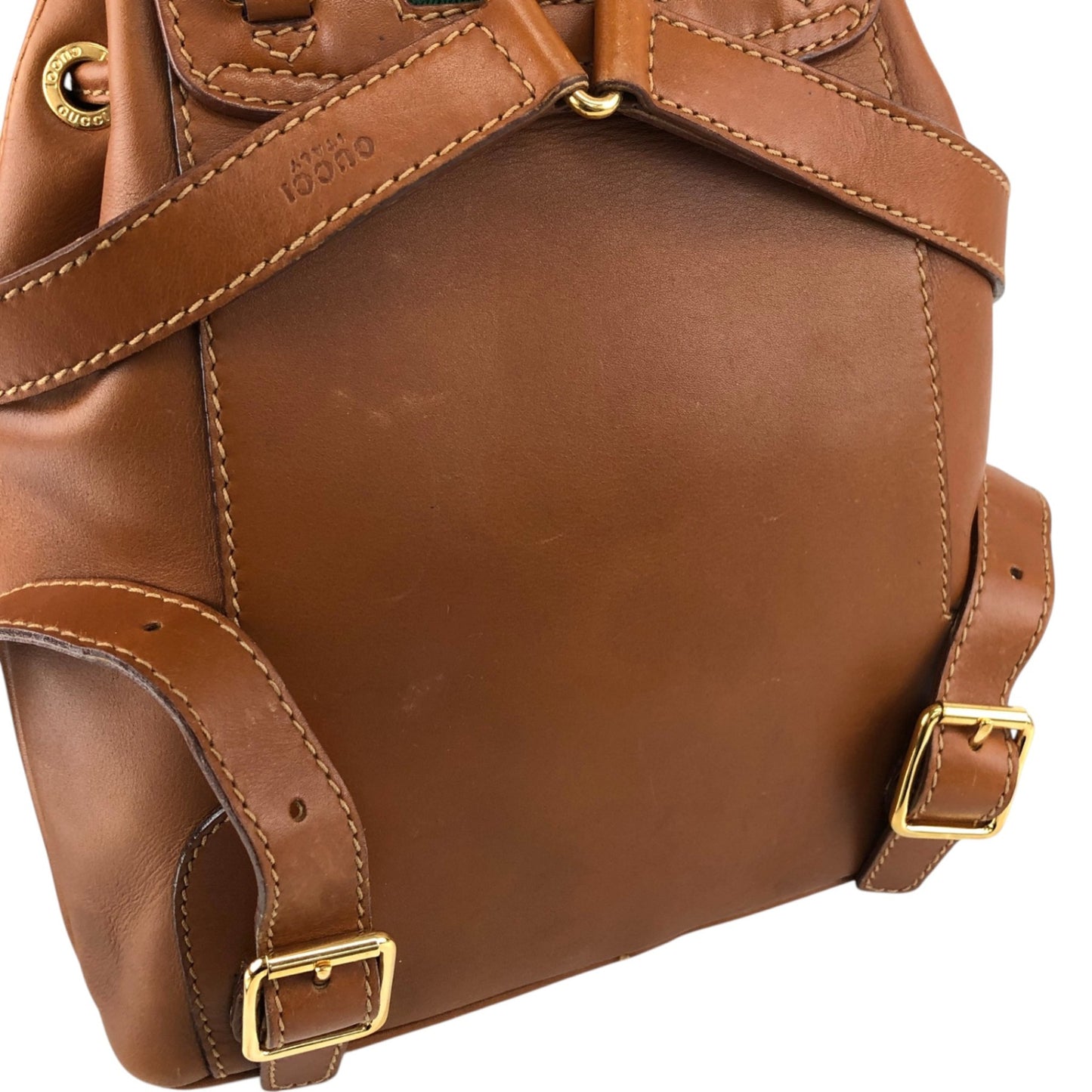 GUCCI Sherry Line Backpack Brown Vintage bedbja