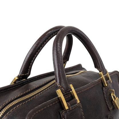 LOEWE Amazona28 Anagram Two-way Small Boston bag Shoulder bag Brown Vintage zey847