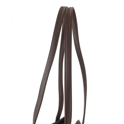 Christian Dior Logo Charm Leather Shoulder bag Brown Vintage 86wd6t