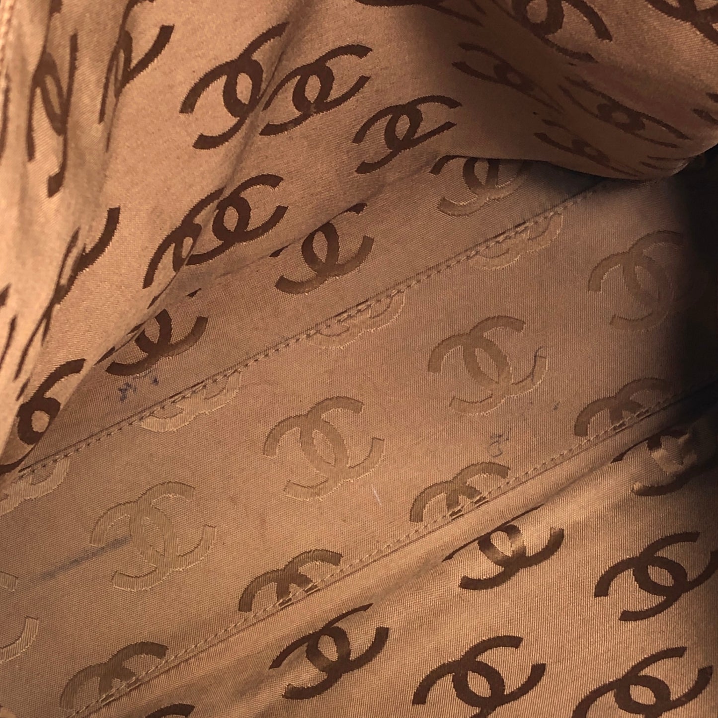 CHANEL Coco Mark Totebag Brown Vintage xu5xvk