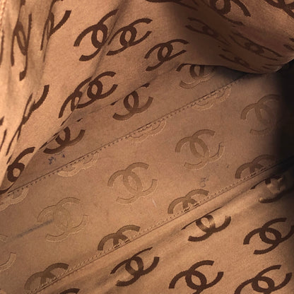 CHANEL Coco Mark Totebag Brown Vintage xu5xvk