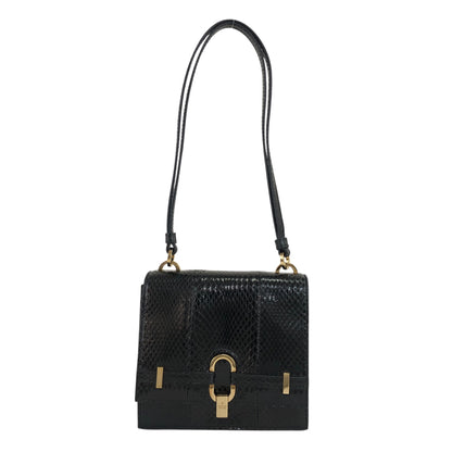 GUCCI Flap Shoulder bag Black Vintage d5877a