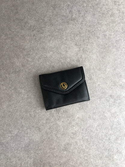Christian Dior Logo Motif Coin Purse Black Vintage dzteww