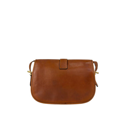 CELINE Gancini Shoulder bag Brown Vintage myaerh