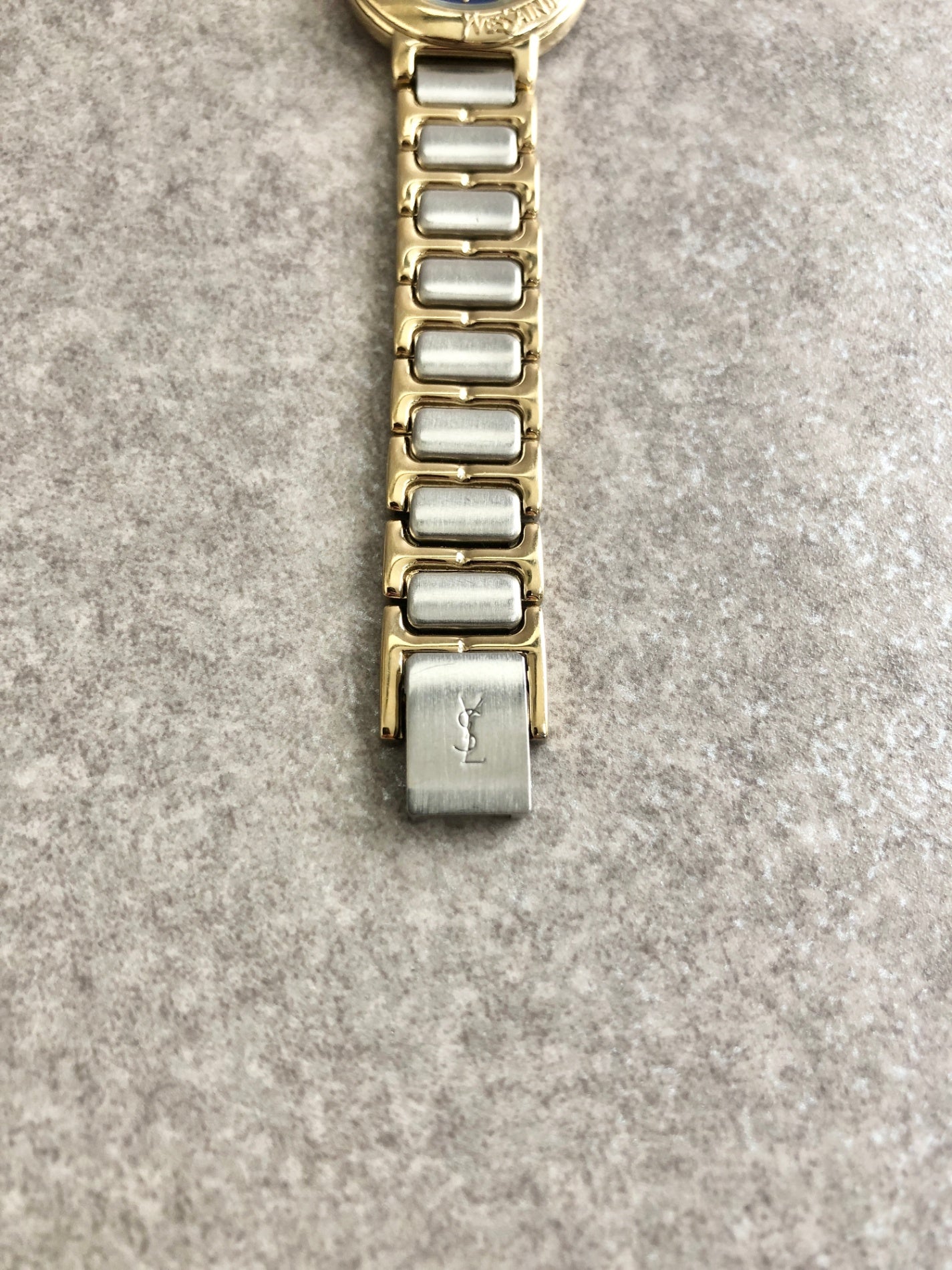 Yves Saint Laurent Quartz Watch Silver×Gold Vintage x54af4