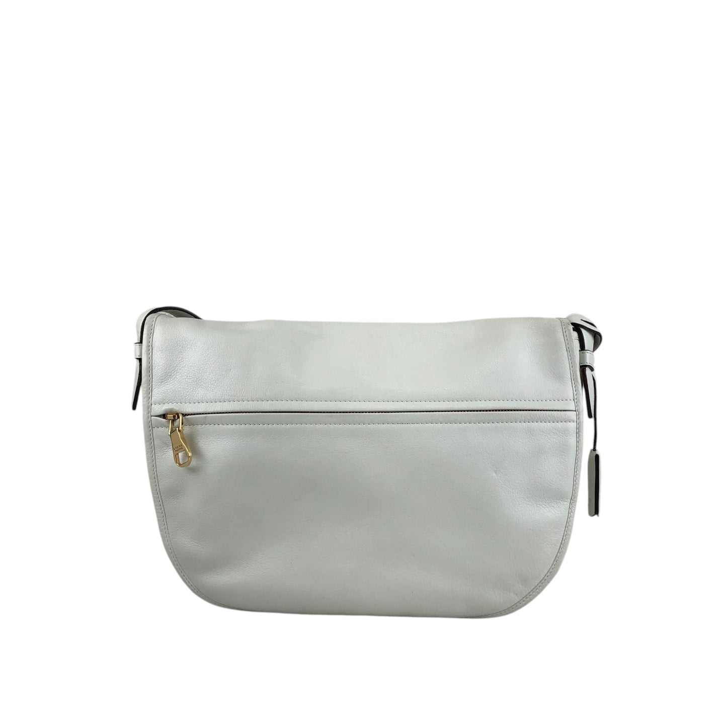 LOEWE Logo Embossed Shoulder bag White Vintage zpjrde