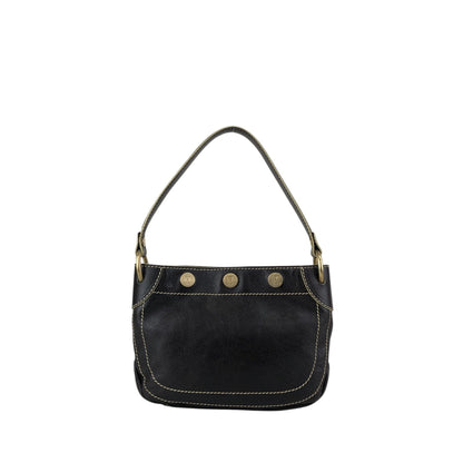 CELINE Blason Shoulder bag Hobobag Brown Vintage 4ykatc