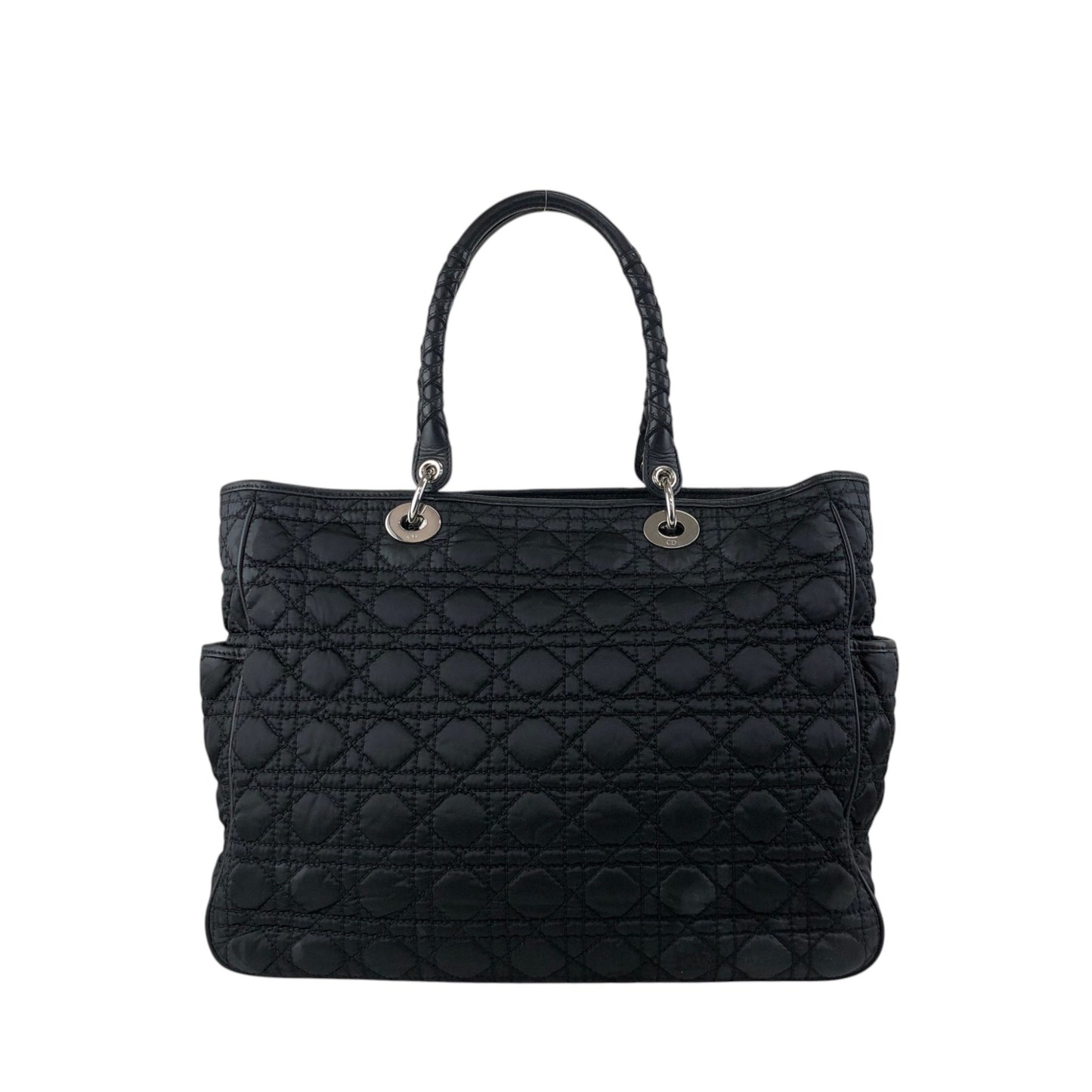 Christian Dior Cannage Charm Totebag Black Vintage ggknav