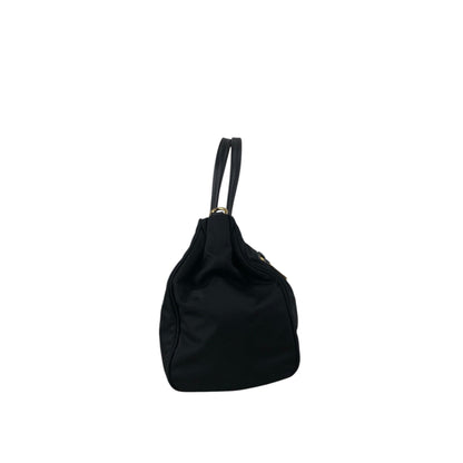 PRADA Logo Two-way Small Boston bag Shoulder bag Black Vintage 453265