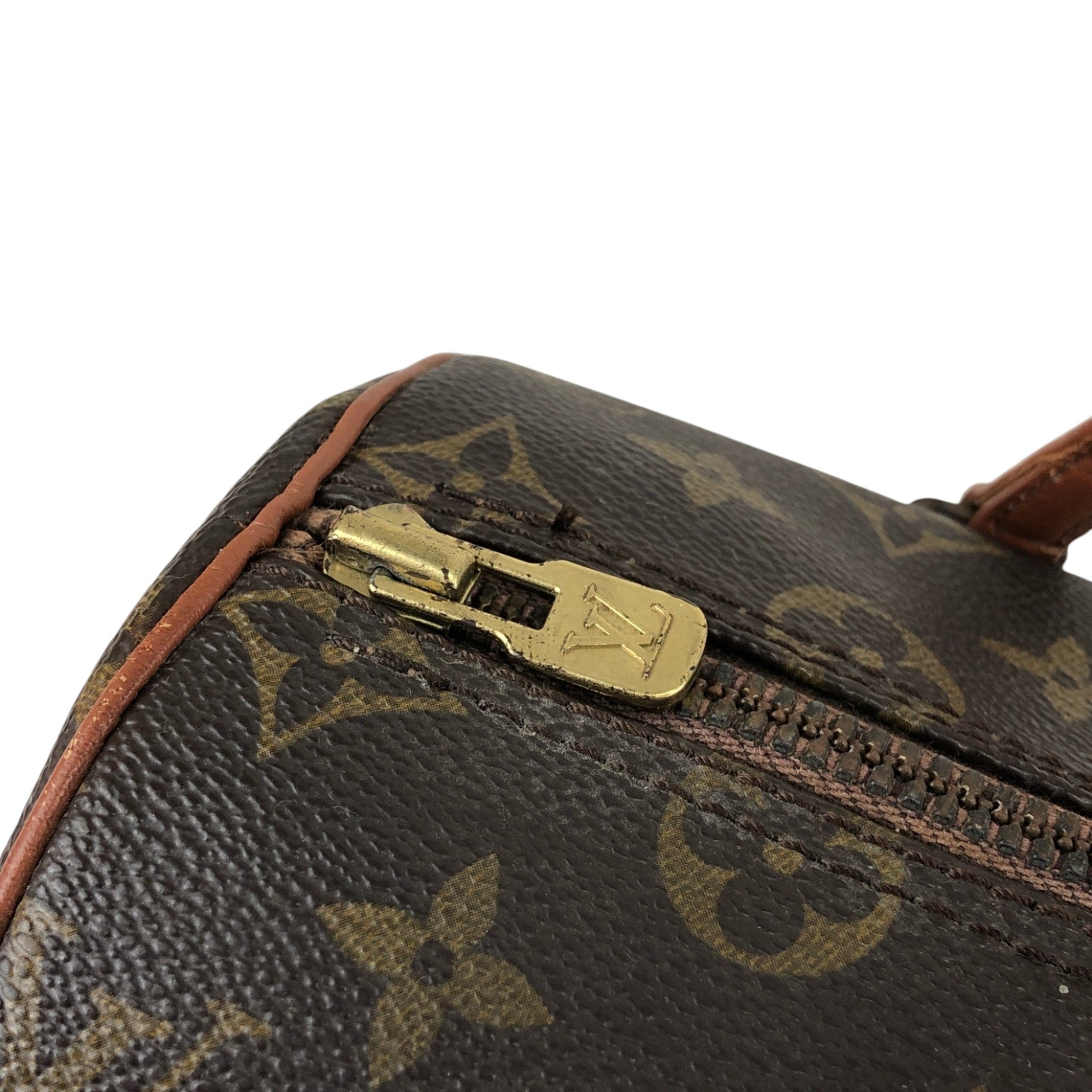 LOUIS VUITTON Monogram Handbag Brown M51386 Vintage v8pnbm