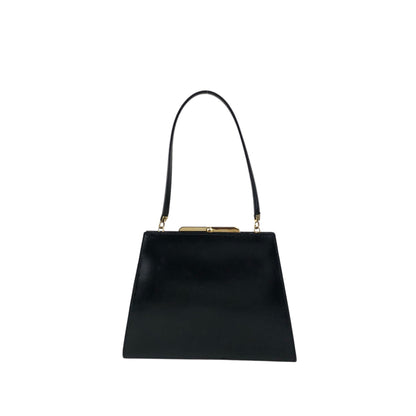 LOEWE Logo Metal Clasp Small  Handbag Black Vintage u7ek7w