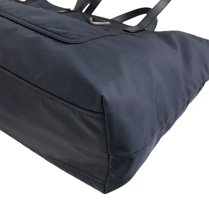 PRADA Tessuto Triangle Logo Totebag Navy Vintage 3j5ghg