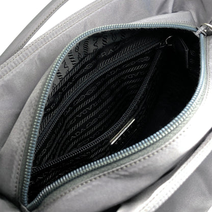 PRADA Tessuto Triangle logo Totebag Gray Vintage nfpiaw