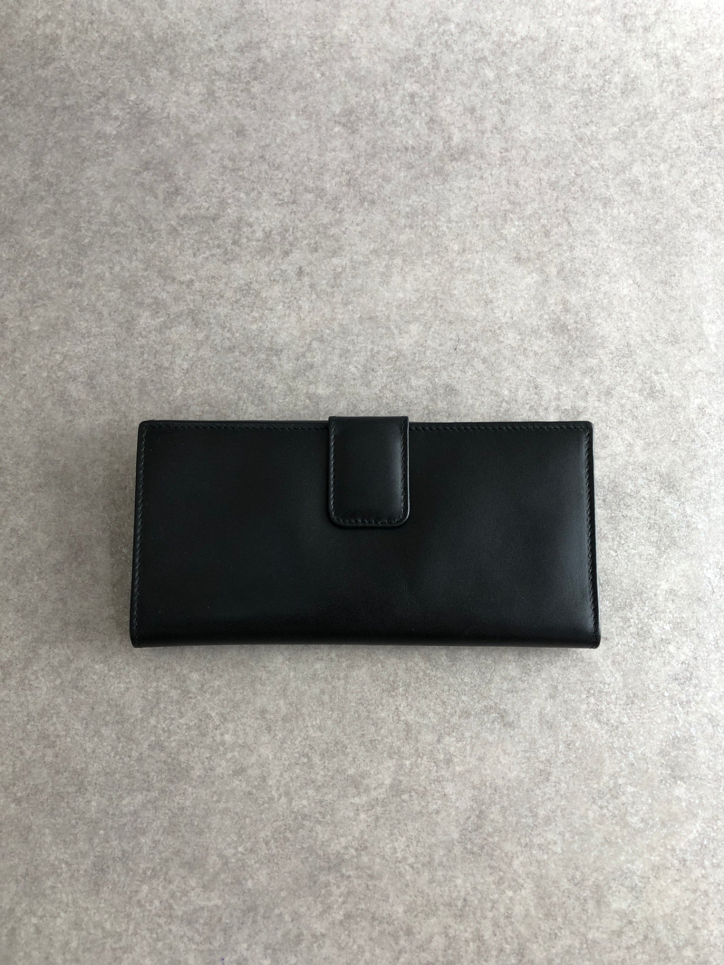 GUCCI Horse Bit Long Wallet Black Vintage 5m243v