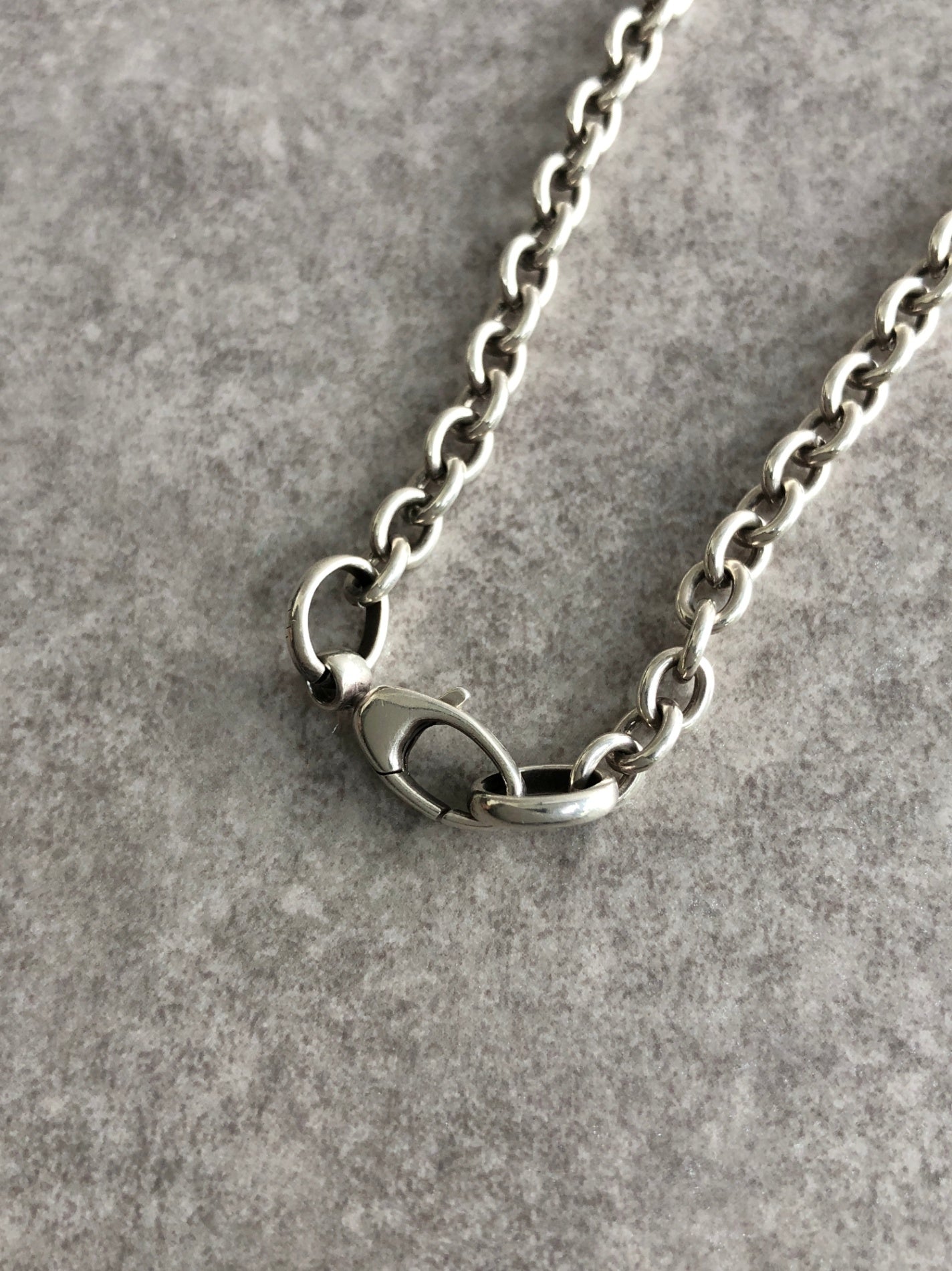 GUCCI Interlocking SILVER925 Necklace Silver Vintage tczbmc