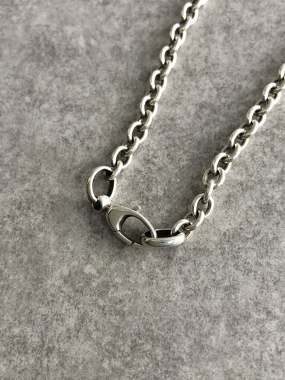 GUCCI Interlocking SILVER925 Necklace Silver Vintage tczbmc