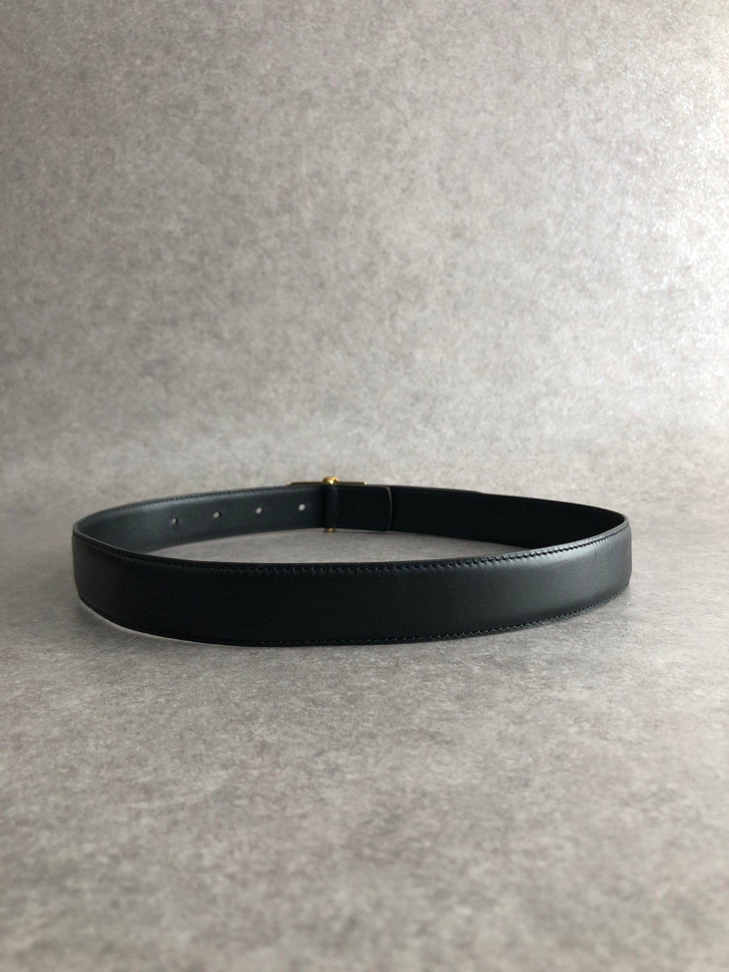 Christian Dior CD Logo Belt Black Vintage 5rtg4j